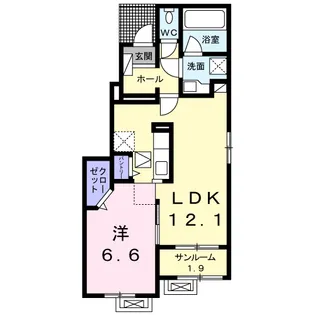 ソフィアD【1階】の間取り