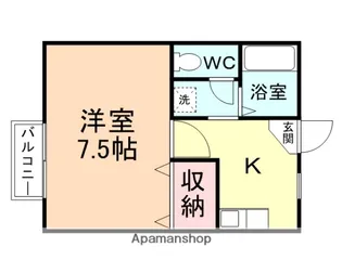 ウインズ寺町【103号室】の間取り