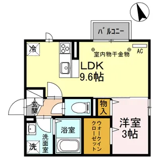 DーROOMひよどり【2階】の間取り