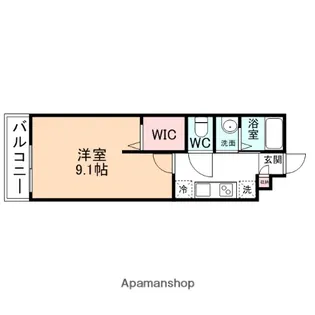 カスターニャ五福【102号室】の間取り