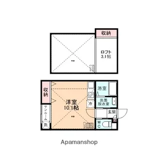 SMART SQUARE B棟【2階】の間取り