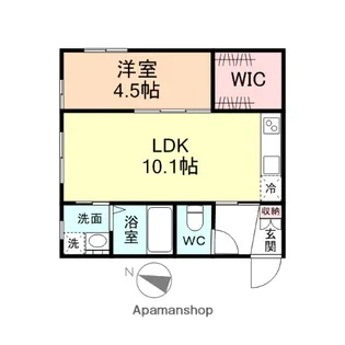 CLOUD【201号室】の間取り