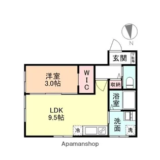 M−CUBE【202号室】の間取り