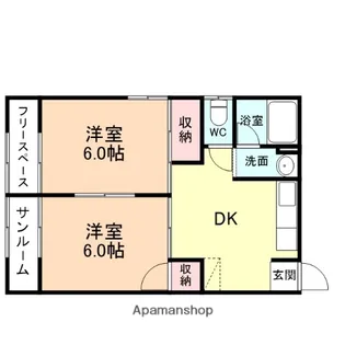 モンシャトウ大沢野【2階】の間取り
