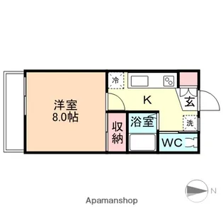 エスポワール清水Ⅰ【3階】の間取り