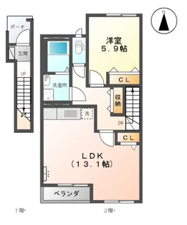 ブライト【2階】の間取り