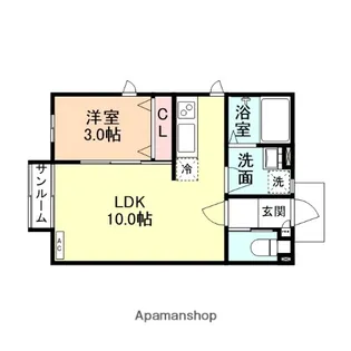 MODERN SQUARE【1階】の間取り