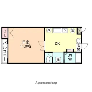 コーポ茜 A棟【207号室】の間取り