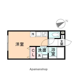 CHENAS LIN Ⅱ【105号室】の間取り