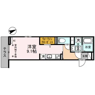 メゾン・ド・シュシュ布瀬【1階】の間取り