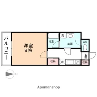 Sコート堀南【212号室】の間取り