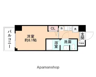 カレッジコート富山大学前【301号室】の間取り