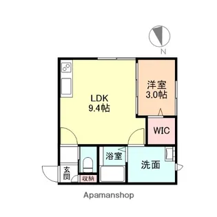 ALIVIO中太閤山【2-G号室】の間取り