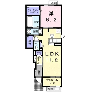 スタジオ パコ【1階】の間取り