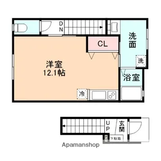 D−BOX藤木【2階】の間取り