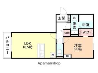 ソシア オッツ牛島【3階】の間取り