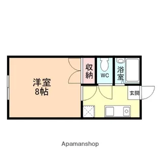 ホワイトコーポ寺町【1階】の間取り