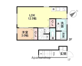 CHATONⅡ【2階】の間取り