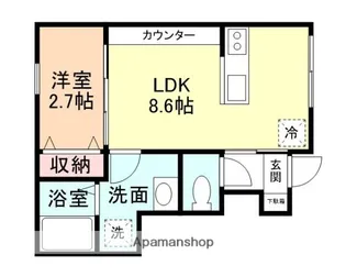 ハニエルⅤ【1階】の間取り