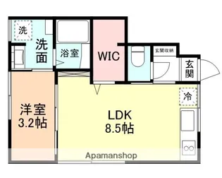 INTEGRAL下冨居【1階】の間取り