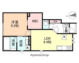 ナチュラルヴィレッジ豊田 C棟【1階】の間取り