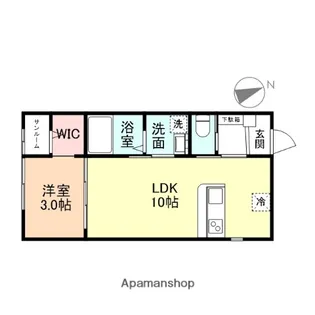 EL VITA鵯島Ⅴ【202号室】の間取り