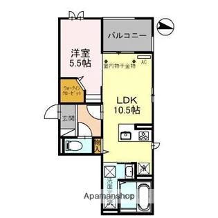 GRAND・LEAD【101号室】の間取り