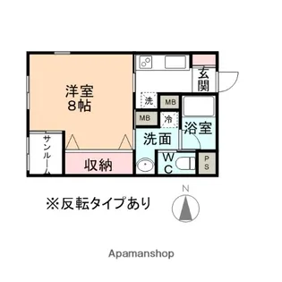 ヒルズ杉原【1階】の間取り