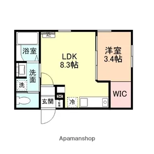 INTEGRAL SOTO.【2階】の間取り