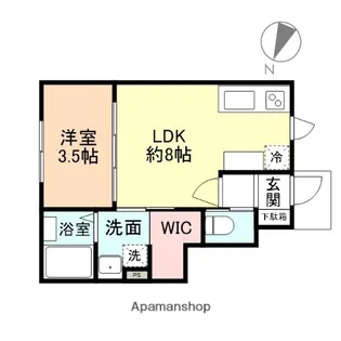 DIECI A棟【1階】の間取り