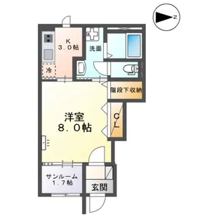 RE.BELL奥井町【1階】の間取り