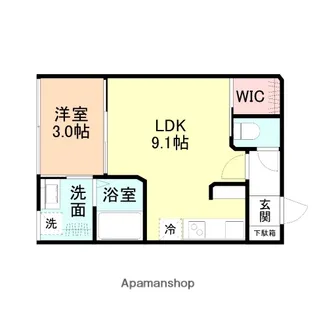 INTEGRAL MONT−RICHE【205号室】の間取り
