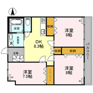 JーHOUSE杉田【2階】の間取り