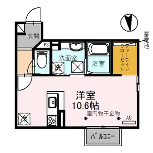 COCO AIR A棟【1階】の間取り