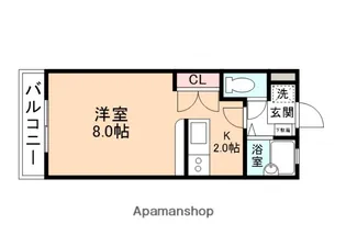 ボルヴィックハイツ【303号室】の間取り