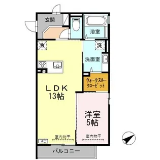 リヤン環水【3階】の間取り