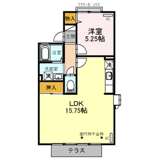 ピュアヴァレイ遥【1階】の間取り