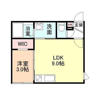リセンス太閤山【1階】の間取り
