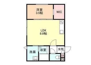 リセンス太閤山【1階】の間取り
