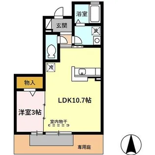 xevo グランデ【1階】の間取り