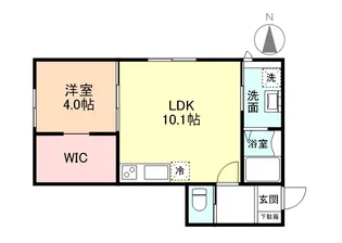 グランスイート森 A棟【2階】の間取り