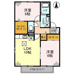 カメリア【1階】の間取り