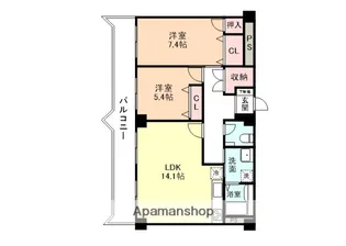 センチュリー山室【2階】の間取り