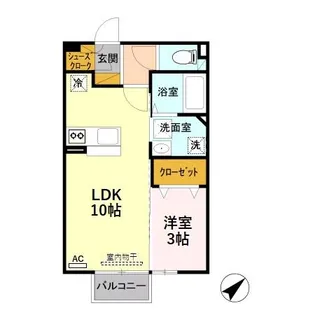 カーサ リブロ【1階】の間取り