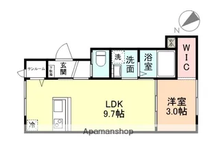 FELICE久方Ⅰ【1階】の間取り