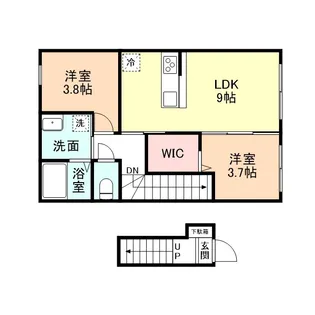 EDGEMOMENT富岡【2階】の間取り