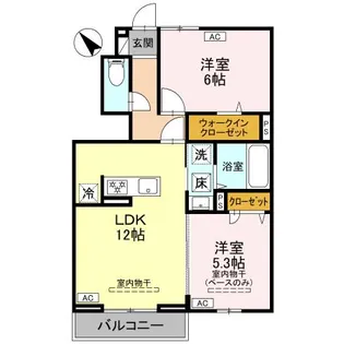 富山県富山市下新本町【アパート】の間取り