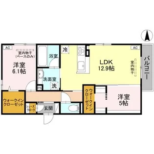 DーGRANDE東田地方【3階】の間取り
