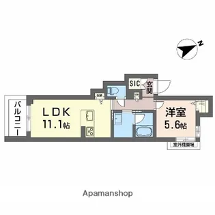 メープル【2階】の間取り