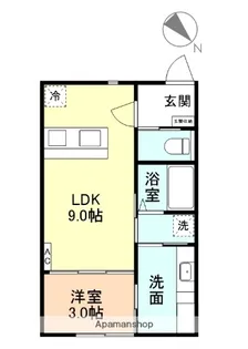ONE−LEAF CLOVER【102号室】の間取り